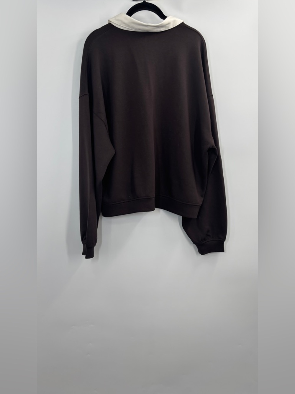 J.Crew Scuba-knit rugby sweatshirt with velvet trim - Picture 6 of 6